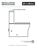 Swiss Madison Calice Installation Instructions Manual preview