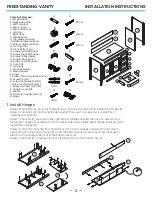 Preview for 3 page of Swiss Madison Freestanding Vanity Installation Instructions Manual