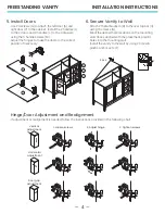 Preview for 5 page of Swiss Madison Freestanding Vanity Installation Instructions Manual