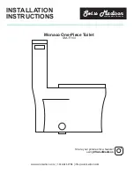 Swiss Madison Monaco SM-1T109 Installation Instructions Manual preview