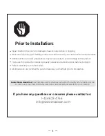 Preview for 2 page of Swiss Madison SM-DB567 Installation Instructions Manual