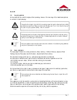 Preview for 7 page of Swiss Egro 50 Series Operating Instructions Manual