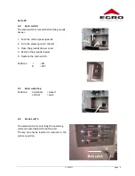 Preview for 9 page of Swiss Egro 50 Series Operating Instructions Manual