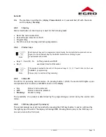 Preview for 13 page of Swiss Egro 50 Series Operating Instructions Manual