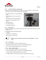 Preview for 16 page of Swiss Egro 50 Series Operating Instructions Manual