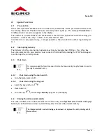 Preview for 18 page of Swiss Egro 50 Series Operating Instructions Manual