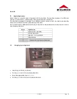 Preview for 19 page of Swiss Egro 50 Series Operating Instructions Manual