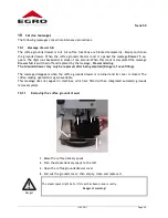 Preview for 40 page of Swiss Egro 50 Series Operating Instructions Manual