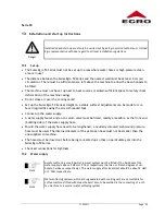 Preview for 45 page of Swiss Egro 50 Series Operating Instructions Manual