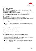 Предварительный просмотр 21 страницы Swiss Egro 70 Series Operating Instructions Manual