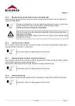 Предварительный просмотр 42 страницы Swiss Egro 70 Series Operating Instructions Manual