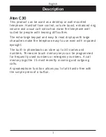 Preview for 4 page of Swisscom Aton C30 Manual