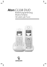 Preview for 1 page of Swisscom Aton CL118 DUO Manual