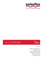 swissflex uni 12 75K bridge Operating Instructions Manual предпросмотр