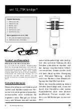 Preview for 4 page of swissflex uni 12_75K bridge Operating Instructions Manual