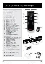 Preview for 8 page of swissflex uni 20 85RF Operating Instructions Manual