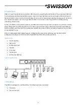 Предварительный просмотр 4 страницы Swisson 10 48 10 User Manual