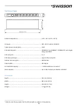 Preview for 16 page of Swisson SWI10-42-20 User Manual