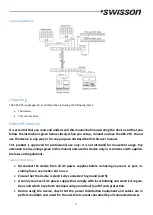 Предварительный просмотр 5 страницы Swisson XES-2T6 User Manual