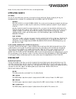 Preview for 11 page of Swisson XRC-200 User Manual