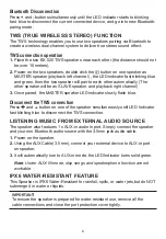 Preview for 4 page of SwissOne BX 520 TWS Instructions Manual