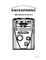 SwissPhone DE900 Operating Instructions Manual предпросмотр