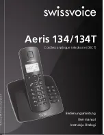 Swissvoice Aeris 134 User Manual предпросмотр