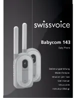 Swissvoice Babycom 143 User Manual preview