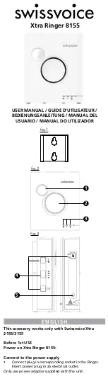 Preview for 1 page of Swissvoice Xtra Ringer 8155 User Manual