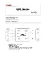 Preview for 1 page of SWIT Electronics Co.,LTD. S-4604 User Manual
