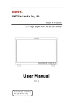 SWIT Electronics FM-21HDR User Manual предпросмотр