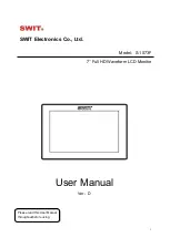 Предварительный просмотр 1 страницы SWIT Electronics S-1073F User Manual