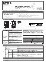 Preview for 2 page of SWIT KA-M20S User Manual