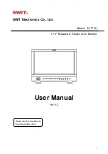 SWIT S-1173H User Manual preview