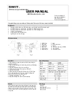 SWIT S-2040 User Manual предпросмотр