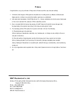 Preview for 2 page of SWIT S-4903R User Manual