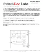 Предварительный просмотр 6 страницы SwitchDoc Labs 0097-060916-01 Product Specification