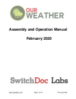 SwitchDoc Labs Our Weather Assembly And Operation Manual предпросмотр