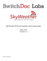 SwitchDoc Labs SkyWeather WXLink Assembly And Testing Manual предпросмотр