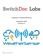 SwitchDoc Labs WeatherRack2 Installation, Operation And Troubleshooting Instructions preview