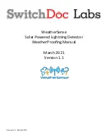 SwitchDoc Labs WeatherSense Manual предпросмотр