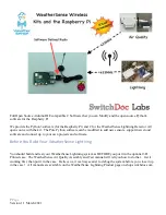 Preview for 4 page of SwitchDoc Labs WeatherSense Manual