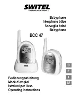 Preview for 1 page of switel BCC 47 Operating Instructions Manual