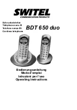 Предварительный просмотр 1 страницы switel BDT 650 duo Operating Instructions Manual