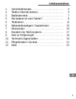 Предварительный просмотр 3 страницы switel BDT 710 Operating Instructions Manual