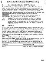 Preview for 243 page of switel CD738 Operating Instructions Manual