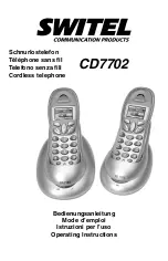 switel CD7702 Operating Instructions Manual предпросмотр