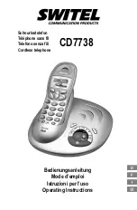 switel CD7738 Operating Instructions Manual предпросмотр