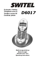 Предварительный просмотр 1 страницы switel D6017 Operating Instructions Manual