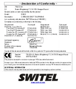 Предварительный просмотр 164 страницы switel D6020 Operating Instructions Manual